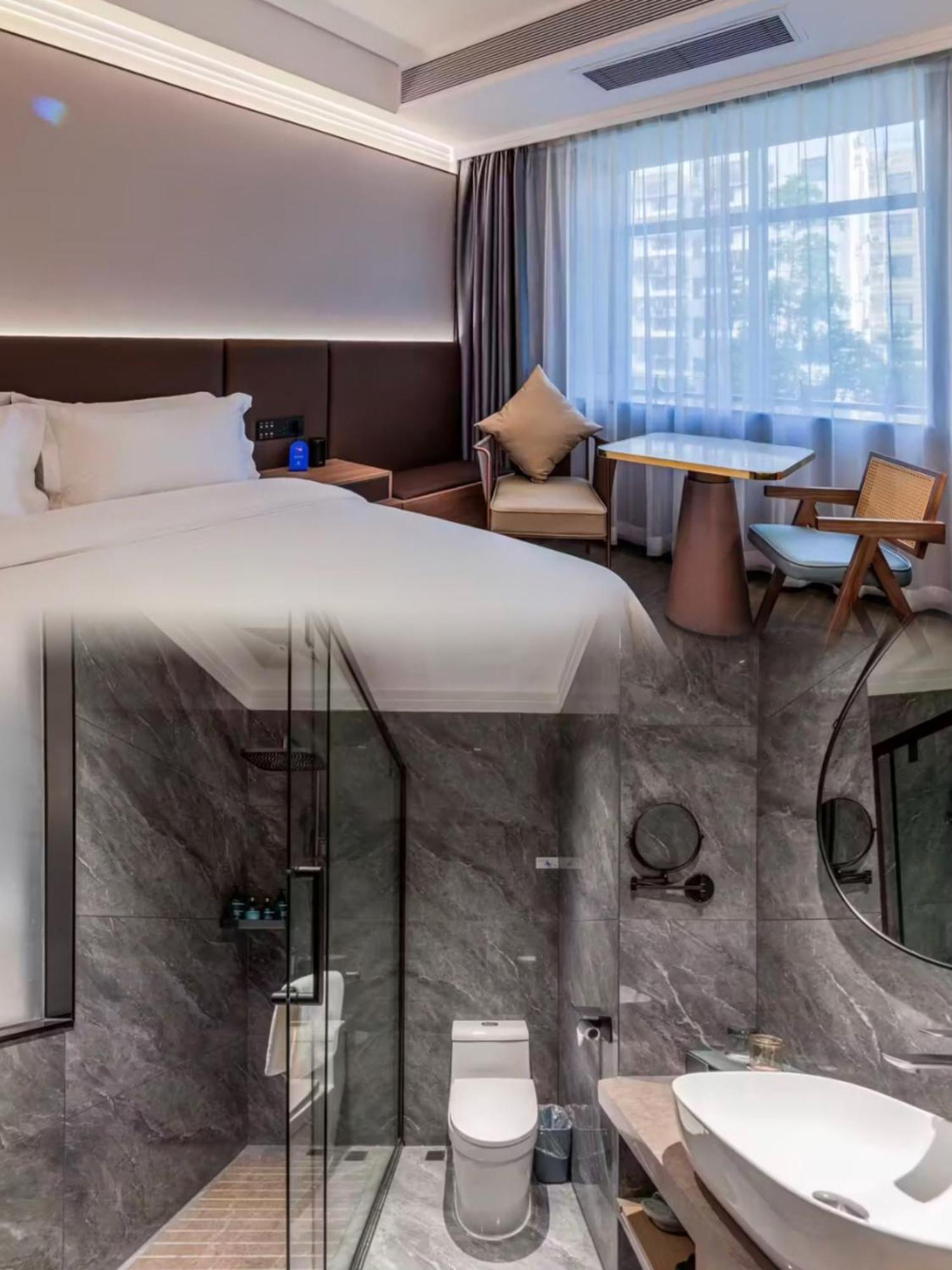 Luyue Hotel Movie Hotel Huaqiangbei Convention And Exhibition Center Branch Shenzhen Esterno foto